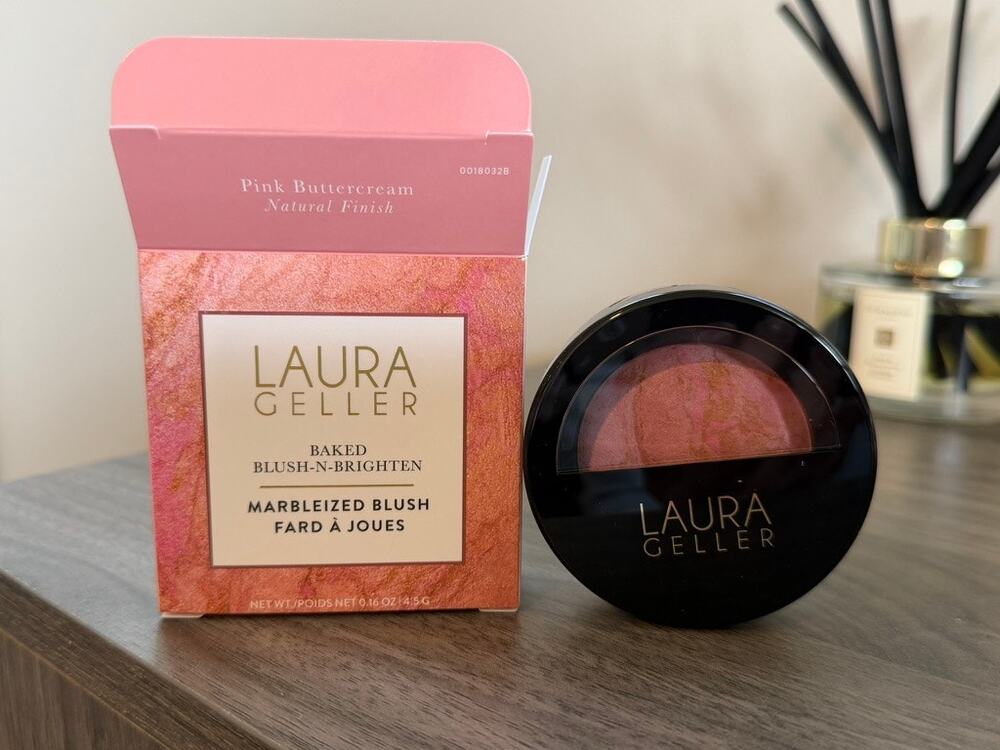 Laura Geller Baked Blush-n-Brighten Pink Buttercream 0.16 oz NEW